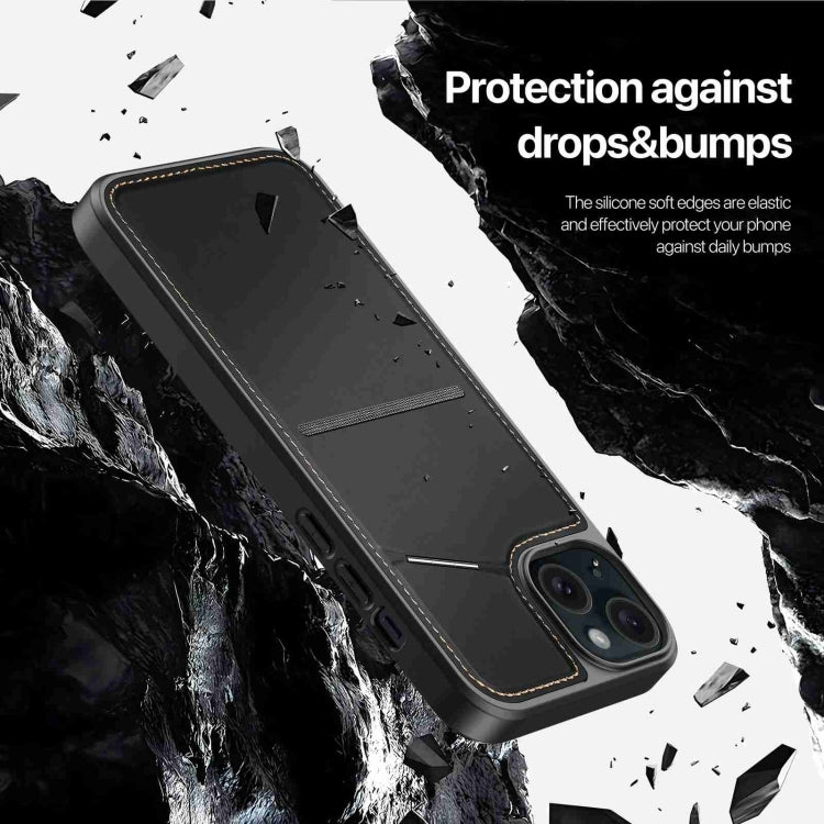 For iPhone 15 Plus DUX DUCIS Rafi II Series MagSafe Magnetic Holder RFID Phone Case(Black) - HoMEdemic™ 