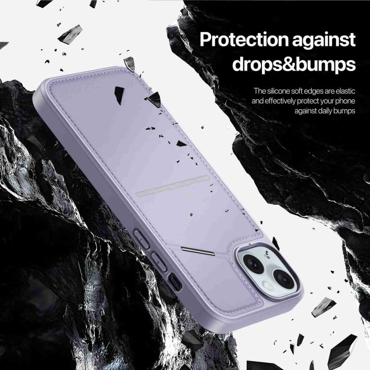 For iPhone 15 DUX DUCIS Rafi II Series MagSafe Magnetic Holder RFID Phone Case(Purple) - HoMEdemic™ 