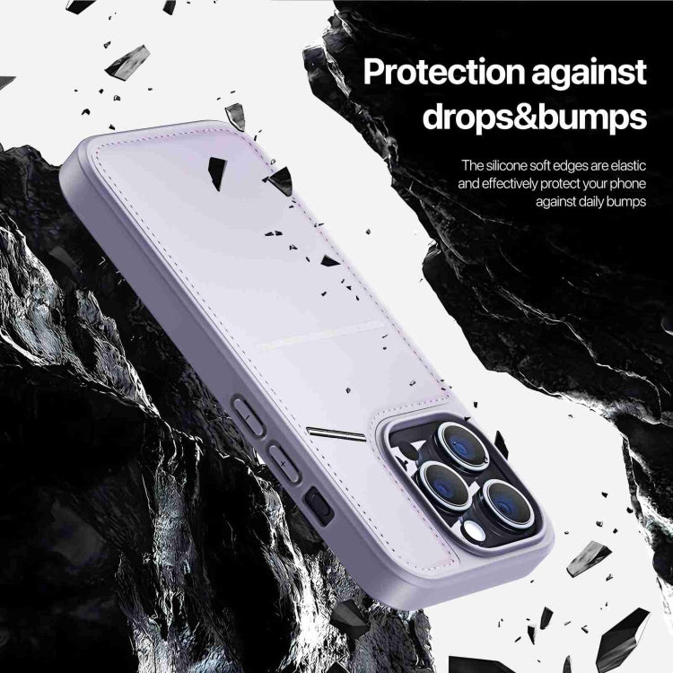 For iPhone 13 Pro DUX DUCIS Rafi II Series MagSafe Magnetic Holder RFID Phone Case(Purple) - HoMEdemic™ 