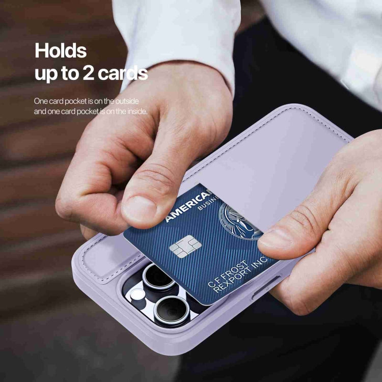 For iPhone 13 Pro DUX DUCIS Rafi II Series MagSafe Magnetic Holder RFID Phone Case(Purple) - HoMEdemic™ 