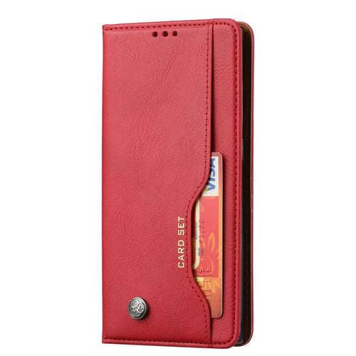 For Samsung Galaxy S24 Ultra 5G Knead Skin Texture Flip Leather Phone Case(Red) - HoMEdemic™ 