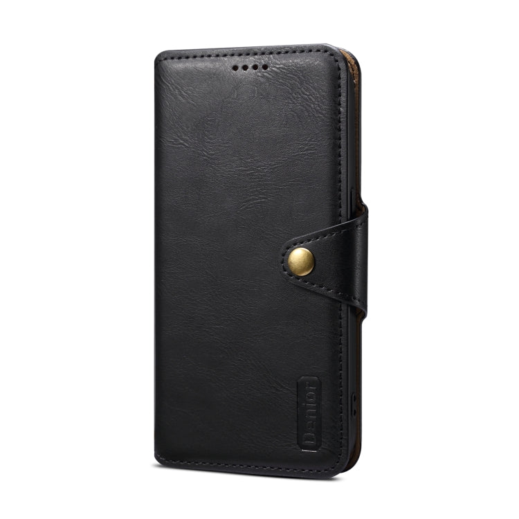 For iPhone 15 Plus Denior Cowhide Texture Wallet Style Leather Phone Case(Black) - HoMEdemic™ 