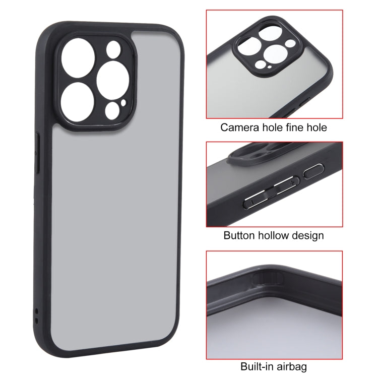 For iPhone 15 Pro Fine Pore Matte Black TPU + PC Phone Case - HoMEdemic™ 