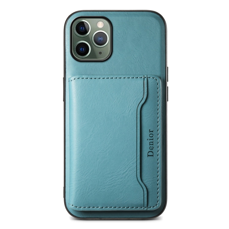 For iPhone 11 Pro Denior Cowhide Texture Leather MagSafe Detachable Wallet Phone Case(Blue) - HoMEdemic™ 