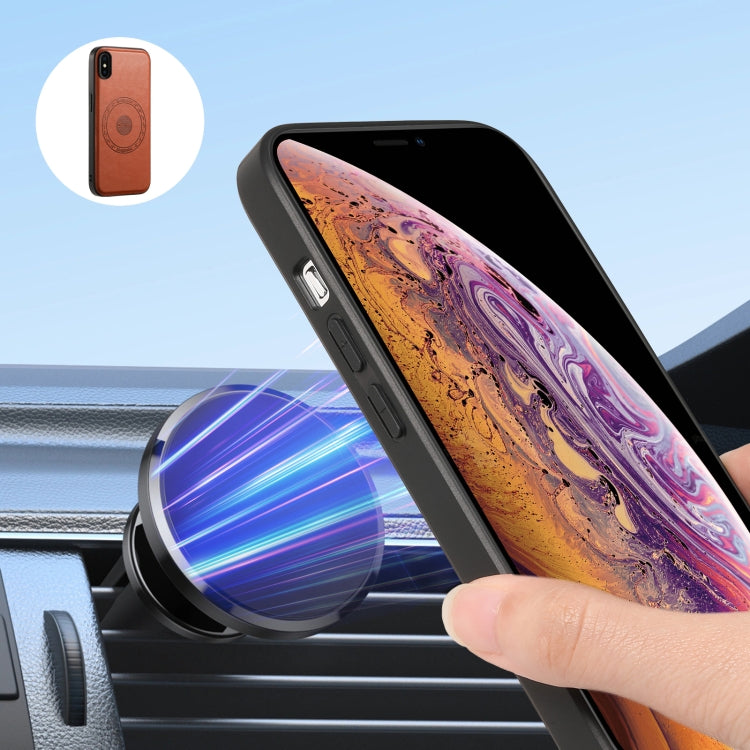 For iPhone XR Denior Cowhide Texture Leather MagSafe Detachable Wallet Phone Case(Brown) - HoMEdemic™ 