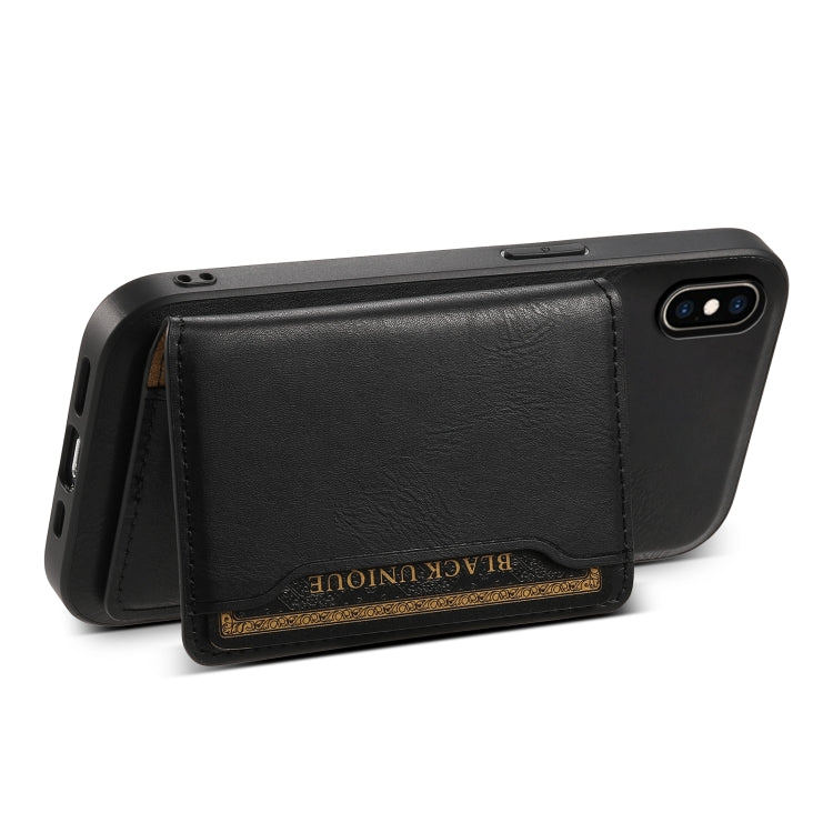 For iPhone XS Max Denior Cowhide Texture Leather MagSafe Detachable Wallet Phone Case(Black) - HoMEdemic™ 