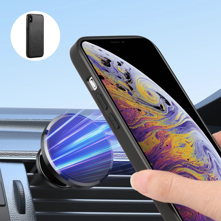 For iPhone XS Max Denior Cowhide Texture Leather MagSafe Detachable Wallet Phone Case(Black) - HoMEdemic™ 