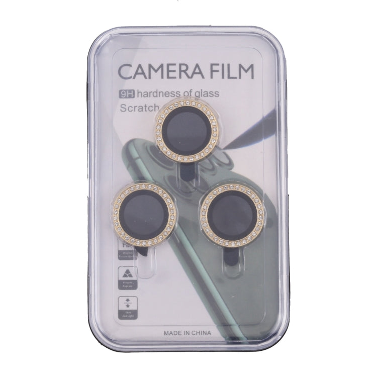For iPhone 15 Pro Max / 15 Pro 9H Point Drill Camera Lens Protector Ring(Gold) - HoMEdemic™ 