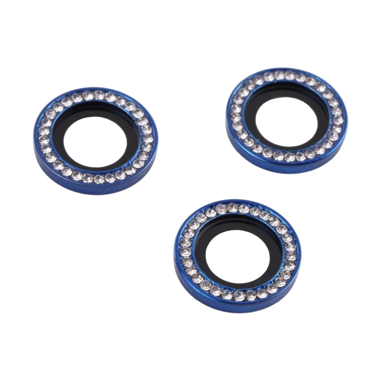 For iPhone 15 Pro Max / 15 Pro 9H Point Drill Camera Lens Protector Ring(Blue) - HoMEdemic™ 