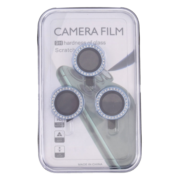 For iPhone 15 Pro Max / 15 Pro 9H Point Drill Camera Lens Protector Ring(Blue) - HoMEdemic™ 