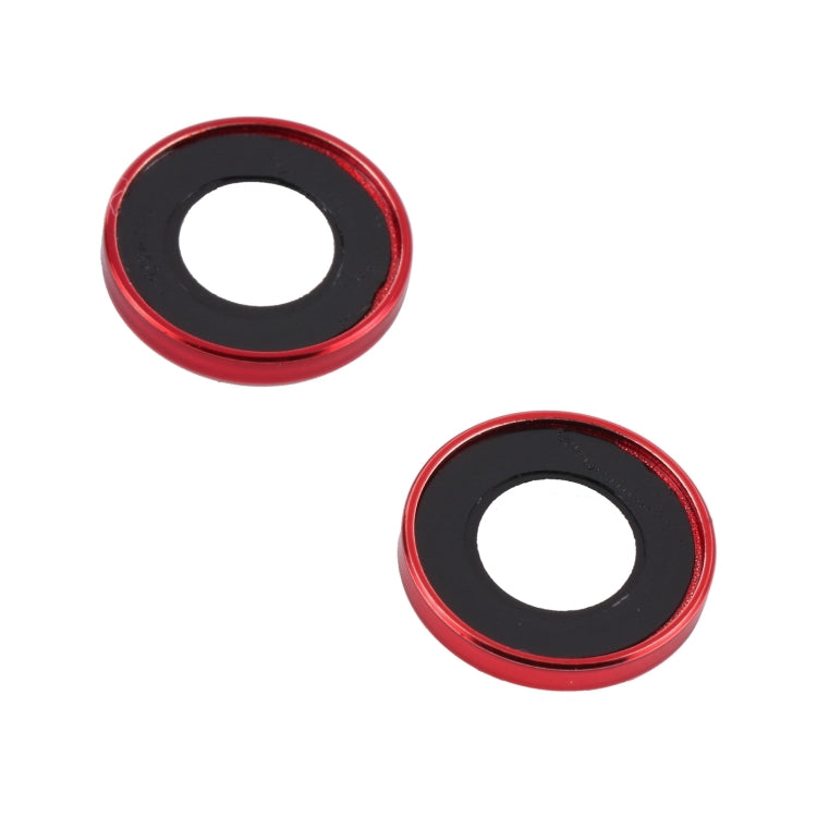 For iPhone 15 / 15 Plus 9H Point Drill Camera Lens Protector Ring(Red) - HoMEdemic™ 