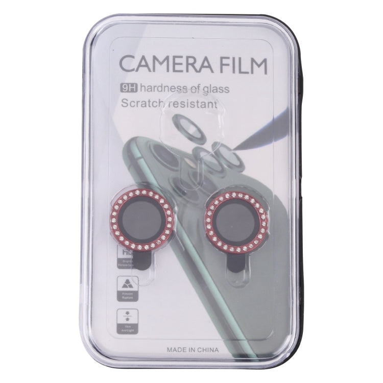 For iPhone 15 / 15 Plus 9H Point Drill Camera Lens Protector Ring(Red) - HoMEdemic™ 