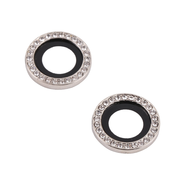 For iPhone 15 / 15 Plus 9H Point Drill Camera Lens Protector Ring(Silver) - HoMEdemic™ 