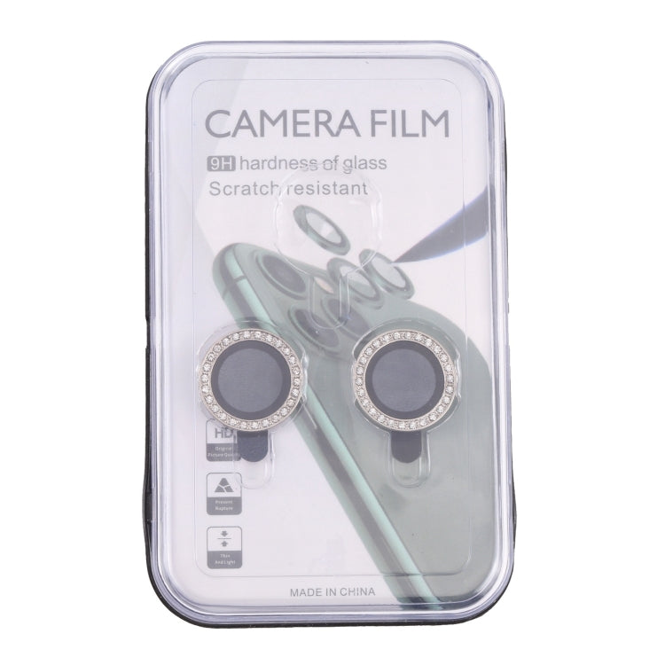 For iPhone 15 / 15 Plus 9H Point Drill Camera Lens Protector Ring(Silver) - HoMEdemic™ 