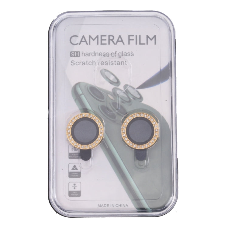 For iPhone 15 / 15 Plus 9H Point Drill Camera Lens Protector Ring(Gold) - HoMEdemic™ 