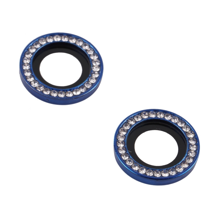 For iPhone 15 / 15 Plus 9H Point Drill Camera Lens Protector Ring(Blue) - HoMEdemic™ 