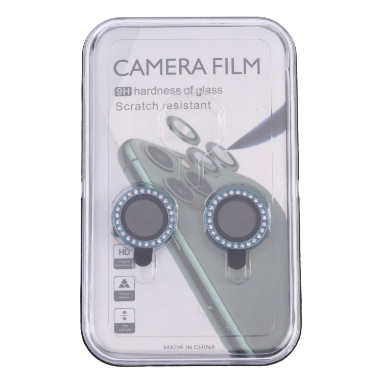 For iPhone 15 / 15 Plus 9H Point Drill Camera Lens Protector Ring(Blue) - HoMEdemic™ 