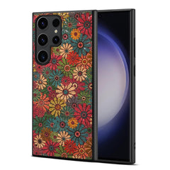 For Samsung Galaxy S24 Ultra 5G Four Seasons Flower Language Series TPU Phone Case(Spring Green) - HoMEdemic™ 