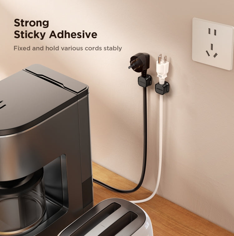 JOYROOM JR-ZS368 Magnetic Data Cable Organizing Bracket(Black) - HoMEdemic™ 