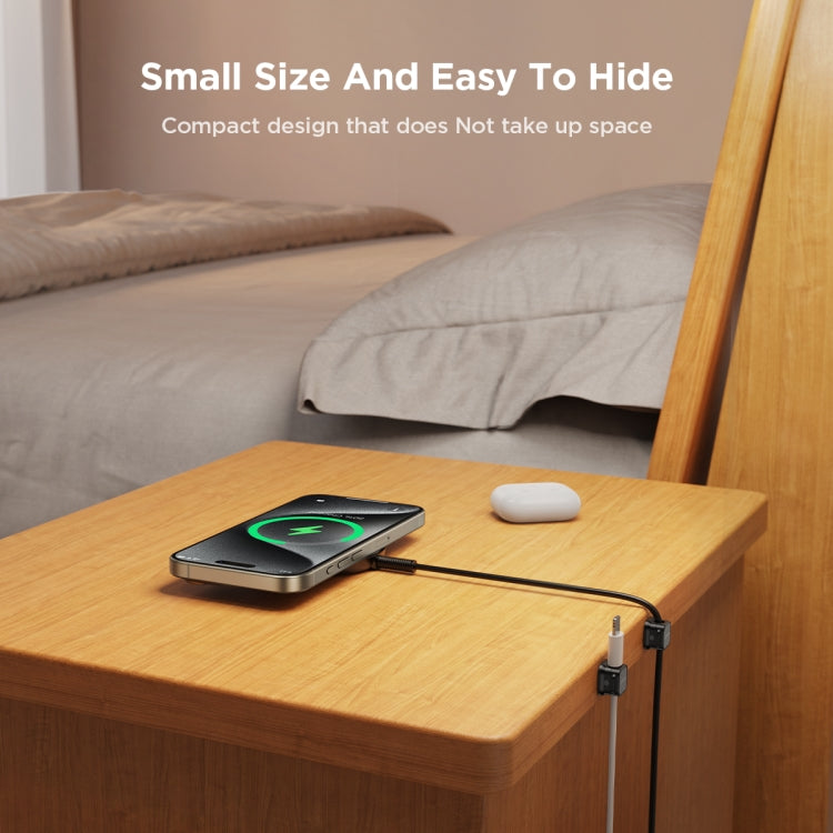 JOYROOM JR-ZS368 Magnetic Data Cable Organizing Bracket(Black) - HoMEdemic™ 