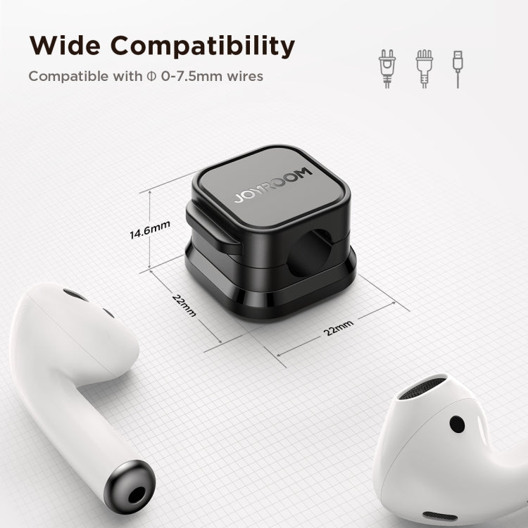 JOYROOM JR-ZS368 Magnetic Data Cable Organizing Bracket(Black) - HoMEdemic™ 