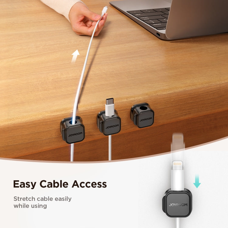 JOYROOM JR-ZS368 Magnetic Data Cable Organizing Bracket(White) - HoMEdemic™ 