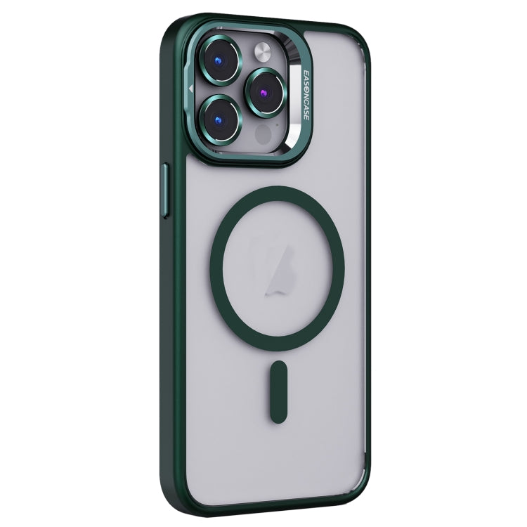 For iPhone 15 Pro Max Invisible Lens Holder PC + TPU Frosted MagSafe Phone Case(Green) - HoMEdemic™ 