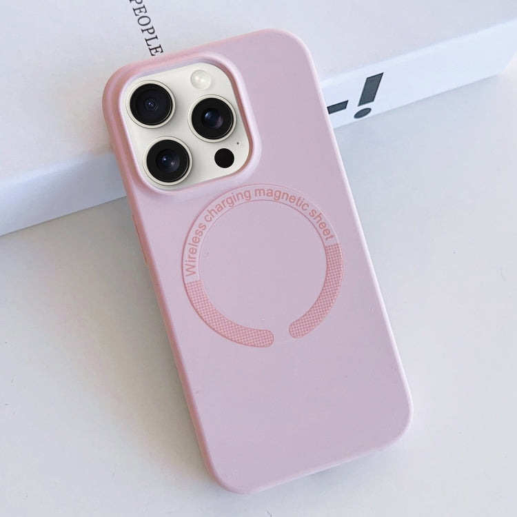 For iPhone 15 Pro MagSafe Magnetic Liquid Silicone Phone Case(Pink) - HoMEdemic™ 