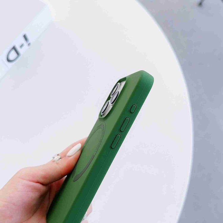 For iPhone 15 Pro MagSafe Magnetic Liquid Silicone Phone Case(Green) - HoMEdemic™ 