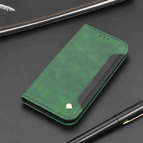 For Samsung Galaxy S24 Ultra 5G Skin Feel Splicing Leather Phone Case(Green) - HoMEdemic™ 