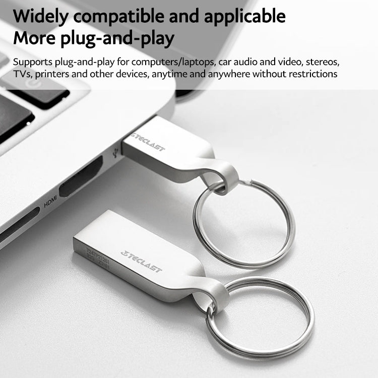 Teclast Mobius Series USB2.0 Flash Drive, Memory:64GB(Silver) - HoMEdemic™ 