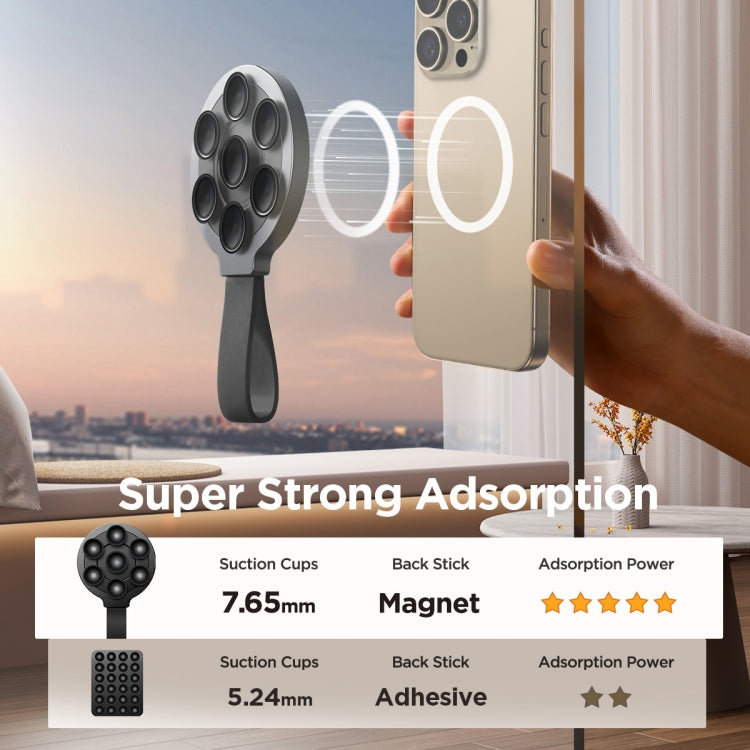JOYROOM JR-ZS393 Suction Cup Magnetic Phone Holder(Black) - HoMEdemic™ 