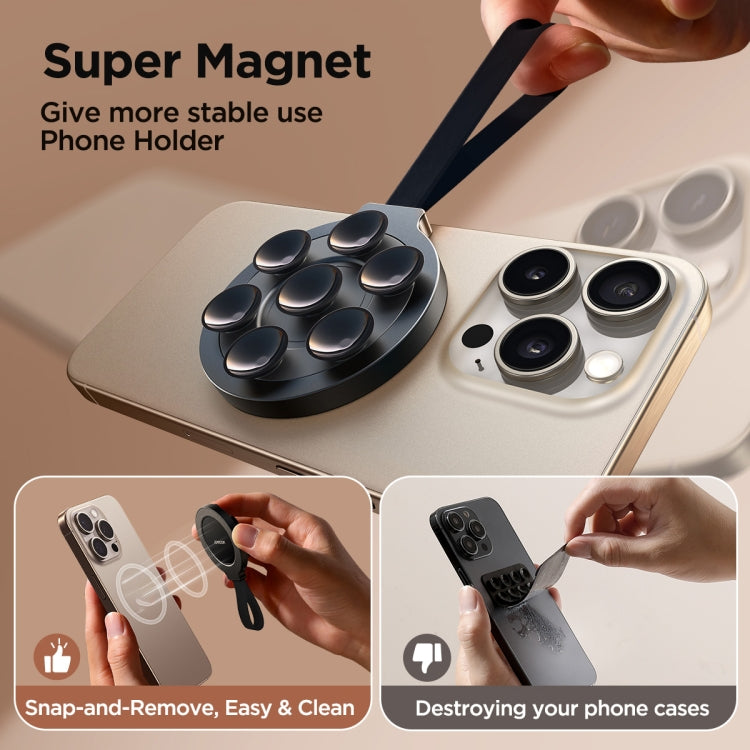 JOYROOM JR-ZS393 Suction Cup Magnetic Phone Holder(Black) - HoMEdemic™ 