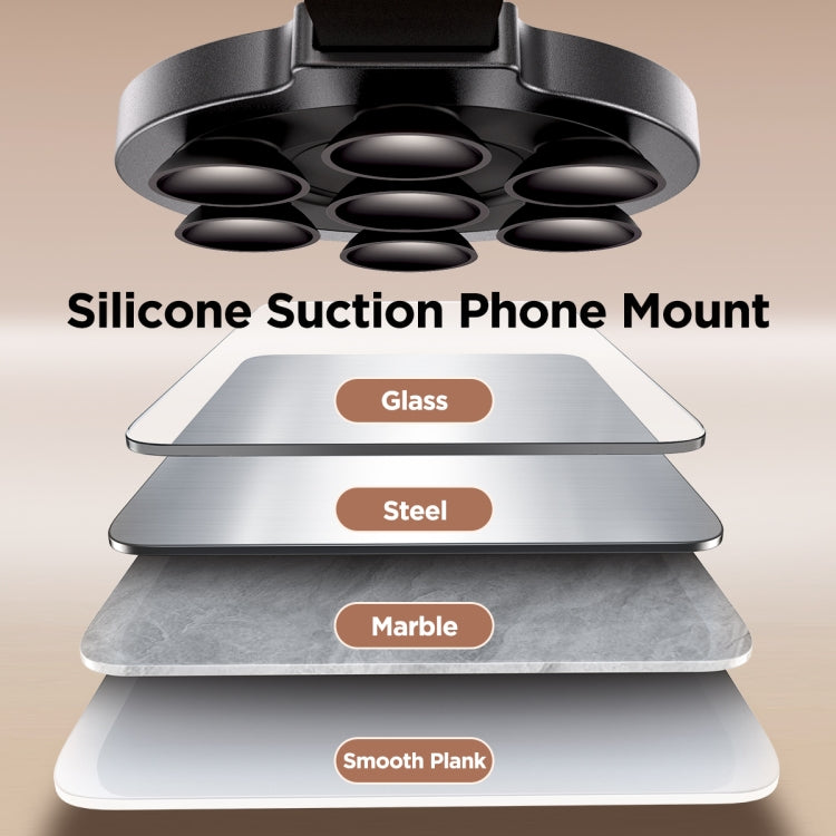 JOYROOM JR-ZS393 Suction Cup Magnetic Phone Holder(Black) - HoMEdemic™ 