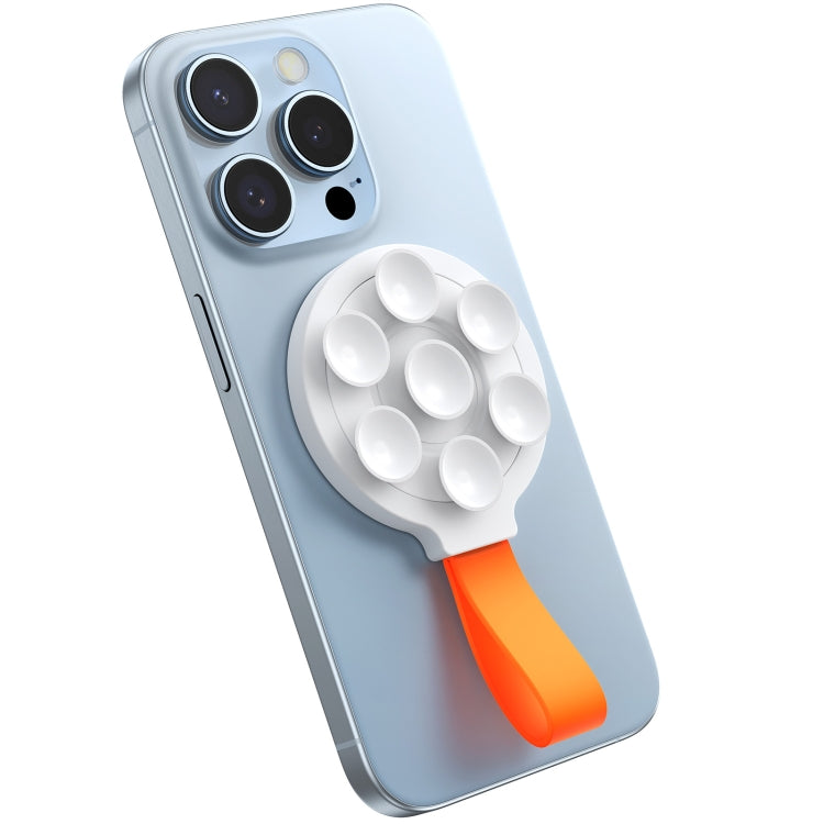 JOYROOM JR-ZS393 Suction Cup Magnetic Phone Holder(White Orange) - HoMEdemic™ 