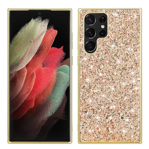 For Samsung Galaxy S24 Ultra 5G Glitter Powder TPU Phone Case(Gold) - HoMEdemic™ 