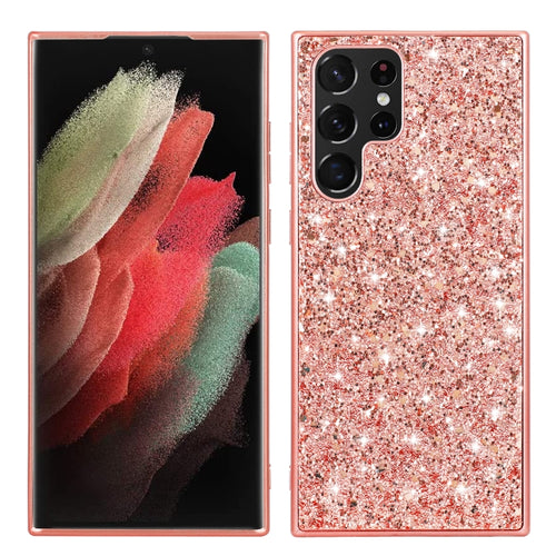 For Samsung Galaxy S24 Ultra 5G Glitter Powder TPU Phone Case(Rose Gold) - HoMEdemic™ 