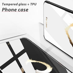 For Samsung Galaxy S24 Ultra 5G Colorful Painted Glass Phone Case(Purple Sky) - HoMEdemic™ 