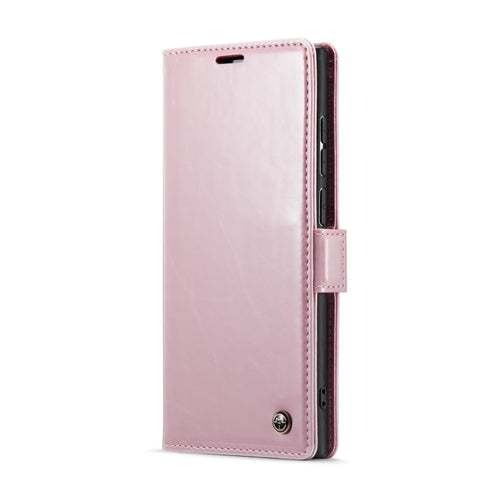 For Samsung Galaxy S24 Ultra 5G CaseMe 003 Crazy Horse Texture Flip Leather Phone Case(Pink) - HoMEdemic™ 