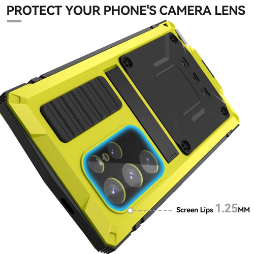 For Samsung Galaxy S24 Ultra 5G R-JUST Life Waterproof Dustproof Shockproof Phone Case(Yellow) - HoMEdemic™ 