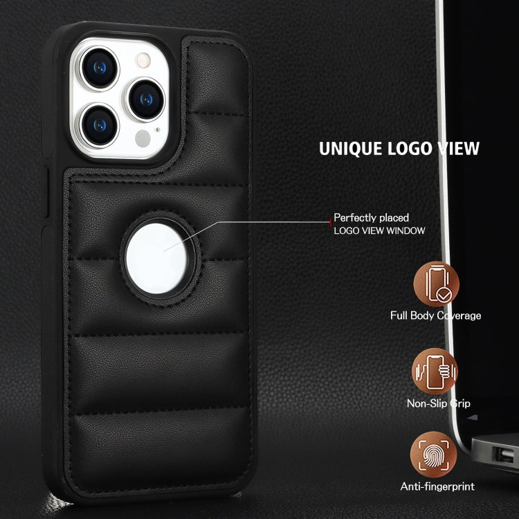 For iPhone 15 Pro Piano Key Hollow Cutout PU Phone Case(Black) - HoMEdemic™ 