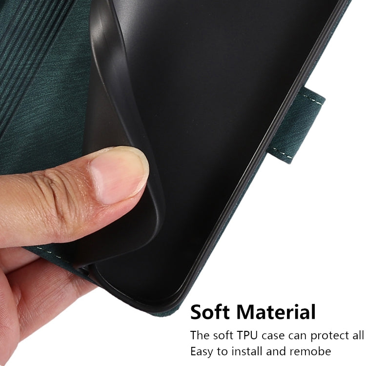 For iPhone 15 Pro Orchid Butterfly Embossed Leather Phone Case(Green) - HoMEdemic™ 