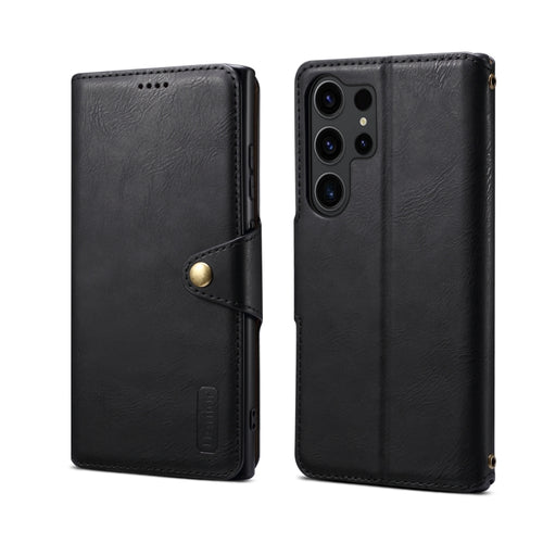 For Samsung Galaxy S24 Ultra 5G Denior Cowhide Texture Wallet Style Leather Phone Case(Black) - HoMEdemic™ 