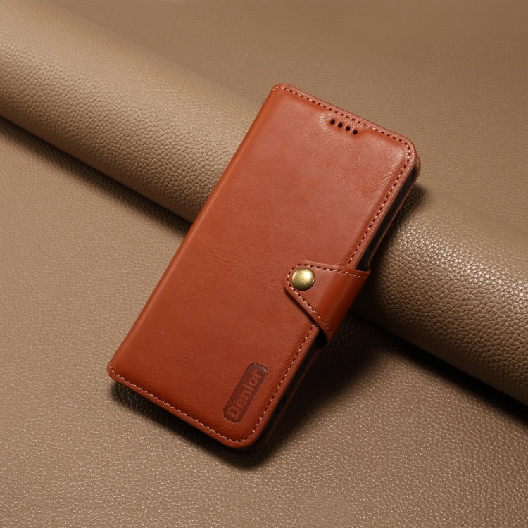 For Samsung Galaxy S23+ 5G Denior Cowhide Texture Wallet Style Leather Phone Case(Brown) - HoMEdemic™ 