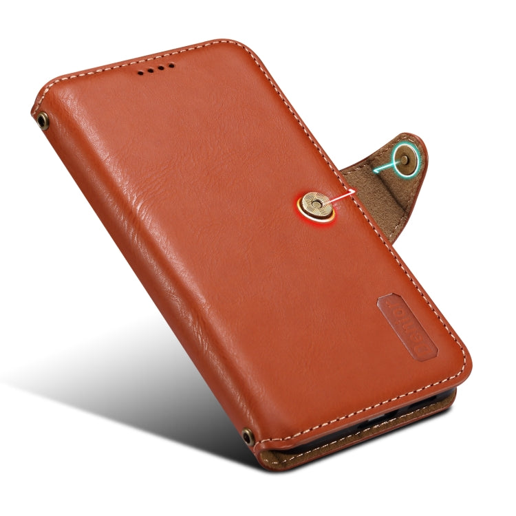 For Samsung Galaxy S23+ 5G Denior Cowhide Texture Wallet Style Leather Phone Case(Brown) - HoMEdemic™ 
