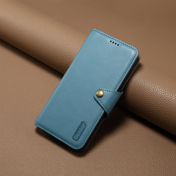 For Samsung Galaxy S23+ 5G Denior Cowhide Texture Wallet Style Leather Phone Case(Blue) - HoMEdemic™ 