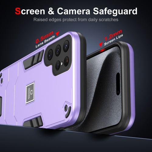 For Samsung Galaxy S24 Ultra 5G 2 in 1 Shockproof Phone Case(Purple) - HoMEdemic™ 