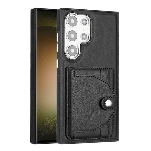 For Samsung Galaxy S24 Ultra 5G Shockproof Leather Phone Case with Card Holder(Black) - HoMEdemic™ 