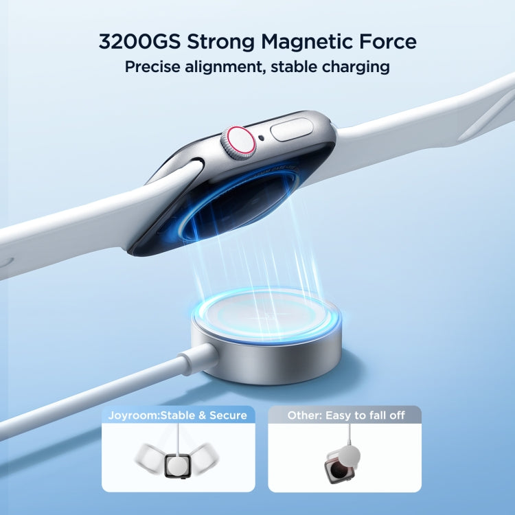 JOYROOM S-IW007 3 in 1 USB to Dual 8 Pin + Magnetic Watch Wireless Charging Data Cable, Length: 1.2m(White) - HoMEdemic™ 