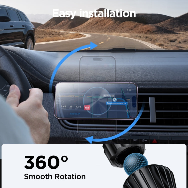 JOYROOM JR-ZS240 Pro Magnetic Wireless Car Air Outlet Charger(Black) - HoMEdemic™ 